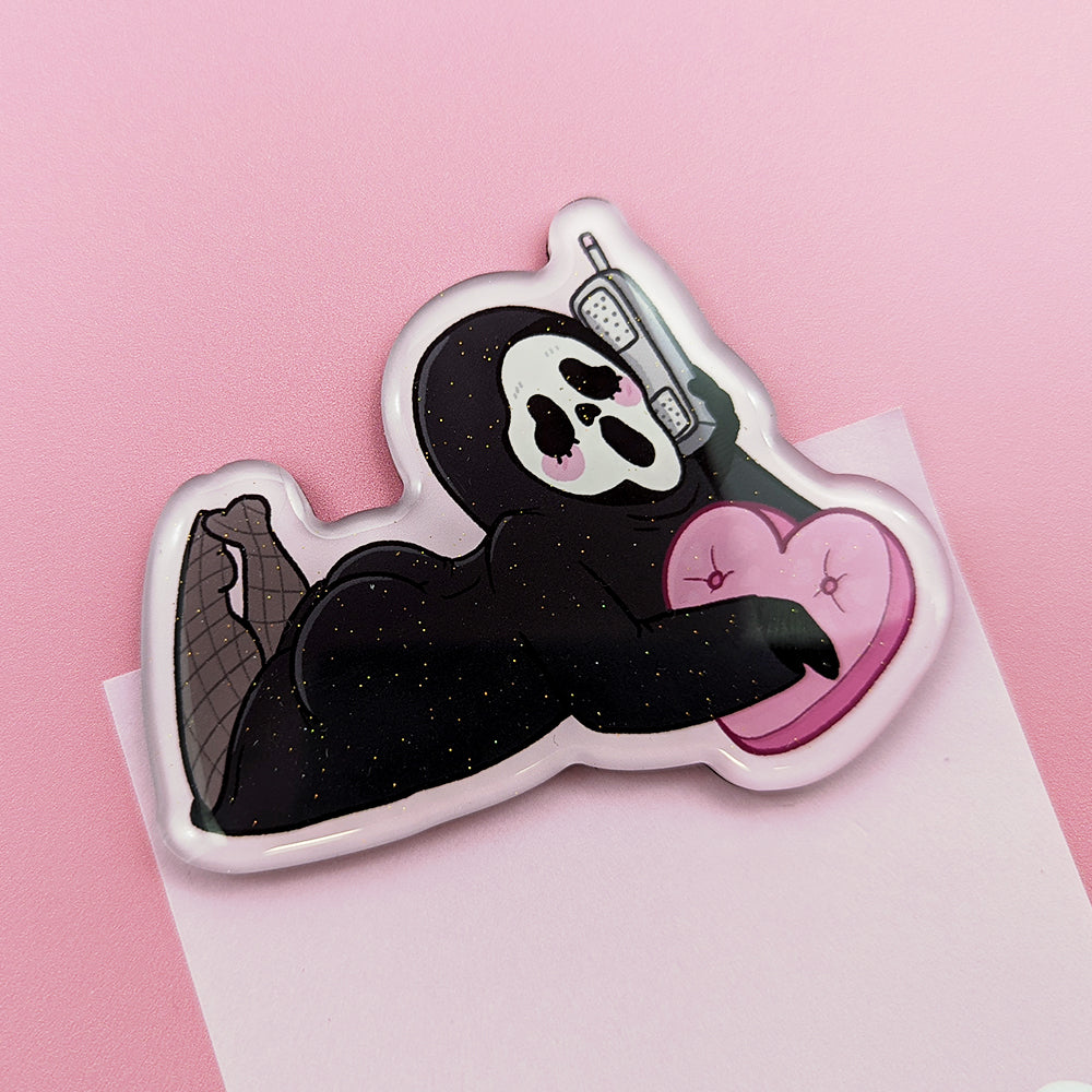 Thicc Killer Glitter Fridge Magnet
