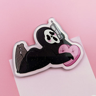 Thicc Killer Glitter Fridge Magnet