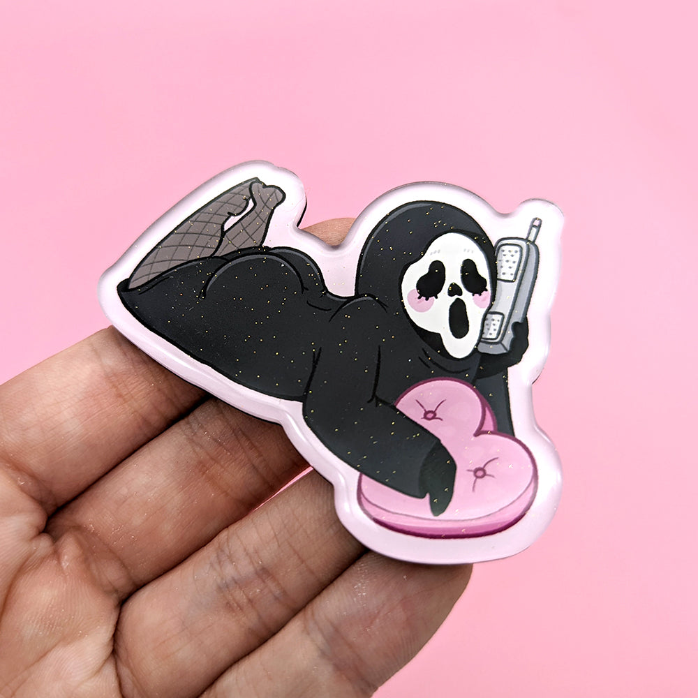 Thicc Killer Glitter Fridge Magnet
