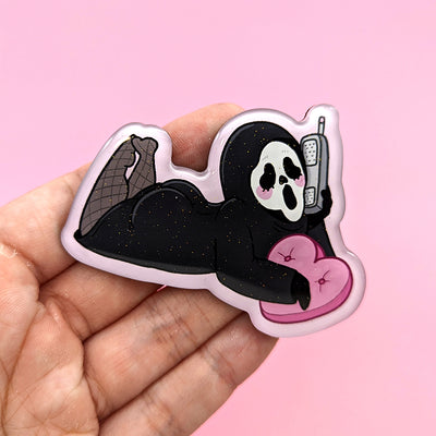 Thicc Killer Glitter Fridge Magnet