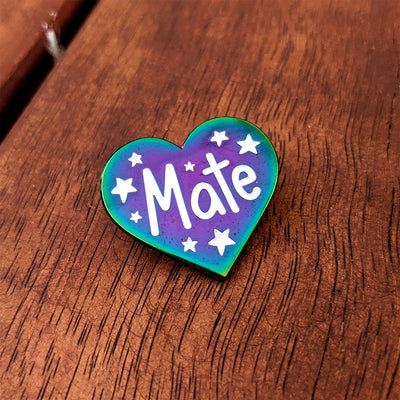Mate (Rainbow) Enamel Pin by Fox and Cactus
