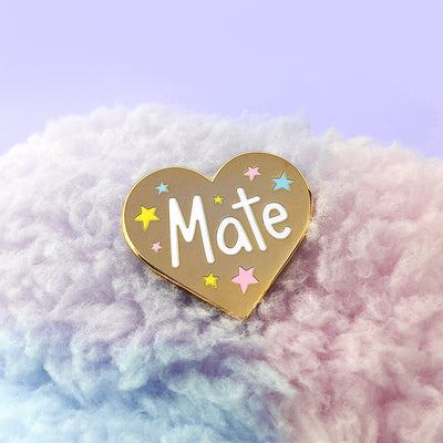 Mate (Pastel Stars) Enamel Pin by Fox and Cactus