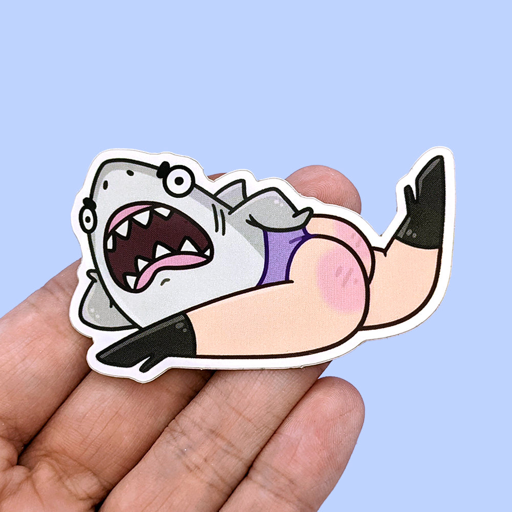 Reverse MerShark Vinyl Sticker