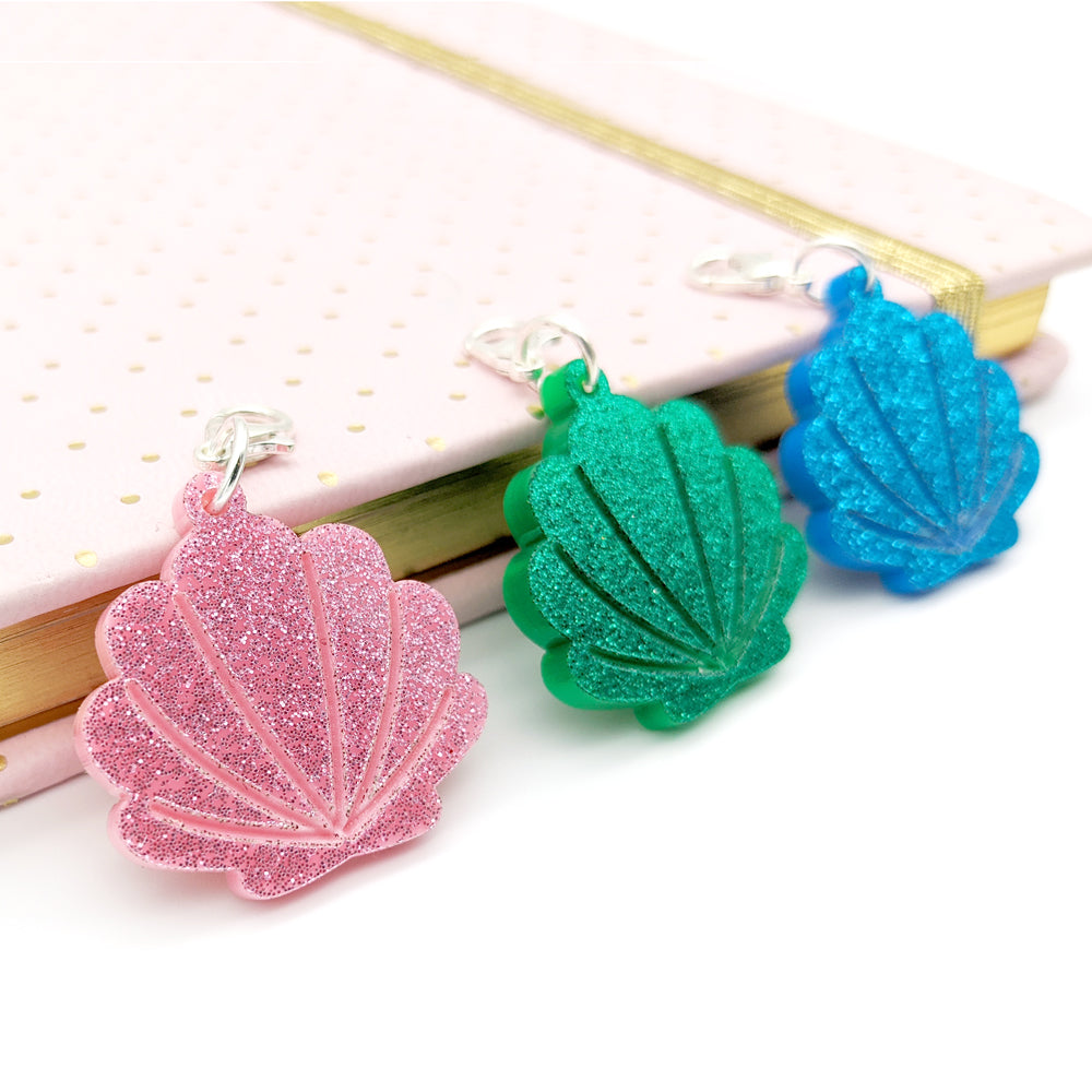 Acrylic Seashell Charm by Fox and Cactus