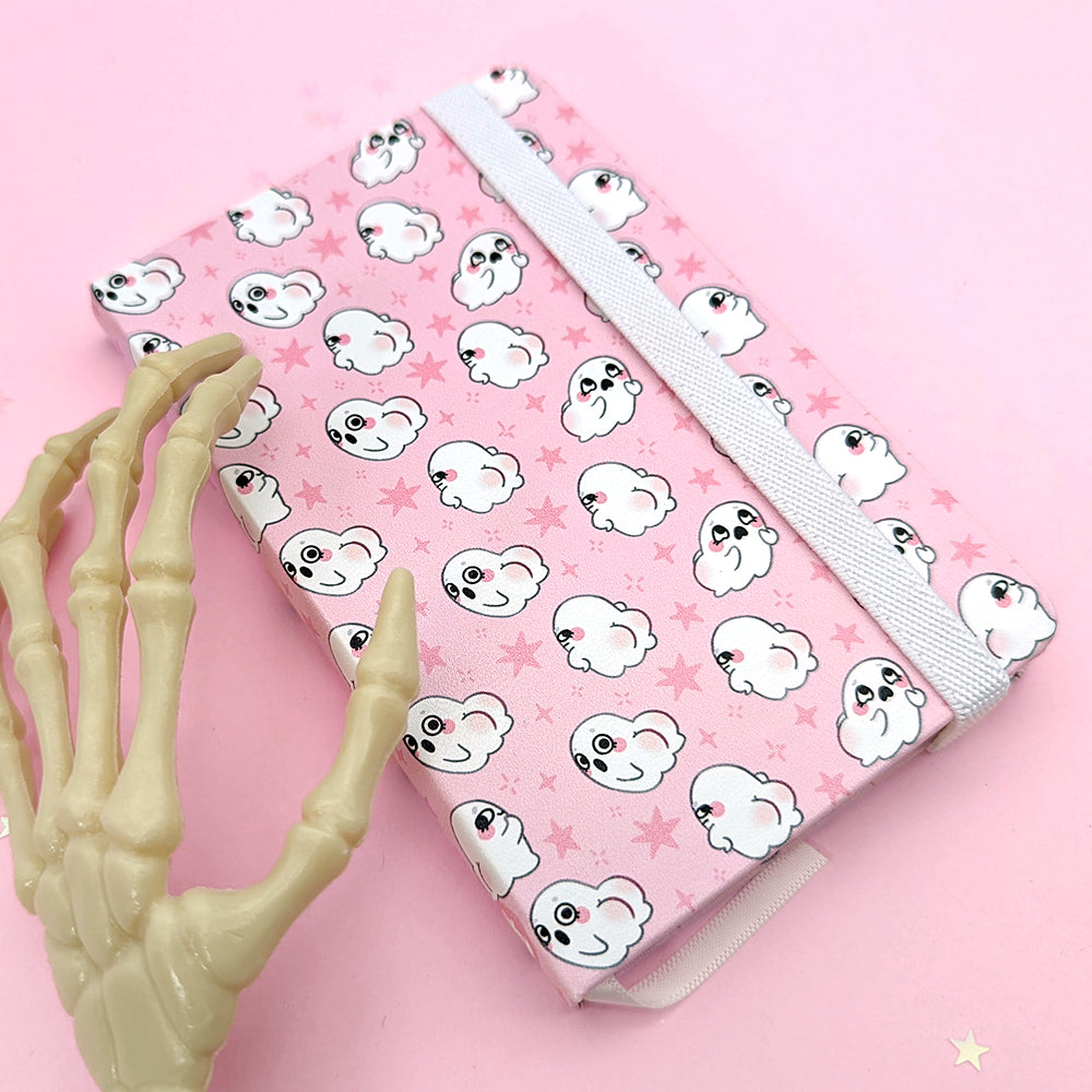 Boo-ty Ghost A6-ish Dot Grid Notebook