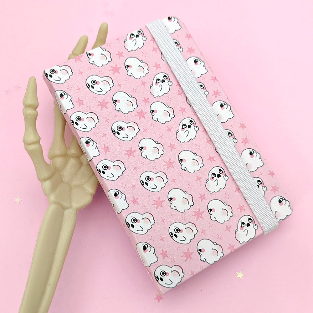 Boo-ty Ghost A6-ish Dot Grid Notebook