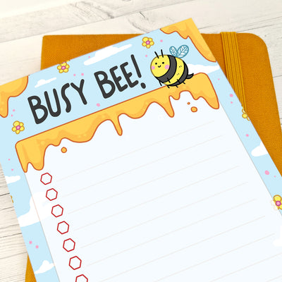 Busy Bee A6 (4x6) Notepad by Fox and Cactus