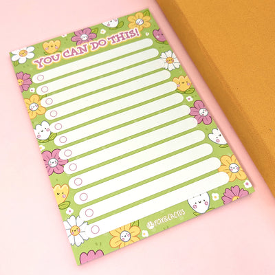 Flower Power A6 (4x6) Notepad by Fox and Cactus