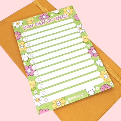 Flower Power A6 (4x6) Notepad by Fox and Cactus