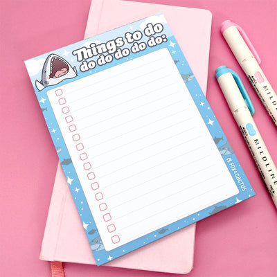 Shark To-Do Do Do A6 (4x6) Notepad by Fox and Cactus