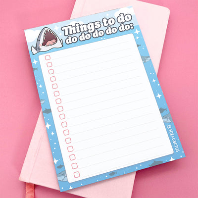 Shark To-Do Do Do A6 (4x6) Notepad by Fox and Cactus