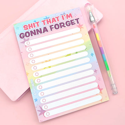 This notepad is perfect for rainbow lovers with it's beautiful pastel colours!