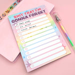 We've chosen 100GSM paper for our notepads to make sure they are thick enough to not bleed through using your favourite pens, but not so thick that they are bulky and heavy!