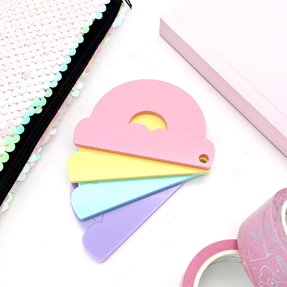 Acrylic Rainbow Washi Cutter by Fox and Cactus