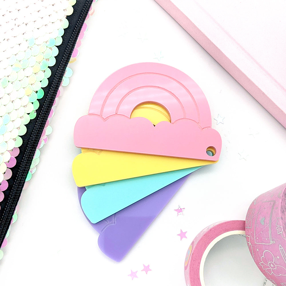 Acrylic Rainbow Washi Cutter by Fox and Cactus