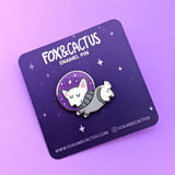 Space Doggo Enamel Pin by Fox and Cactus
