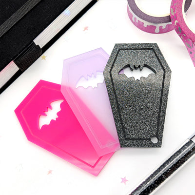 Acrylic Coffin Washi Cutter by Fox and Cactus