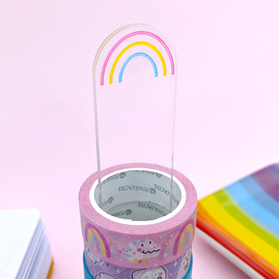 Rainbow Acrylic Washi Stand by Fox and Cactus