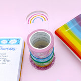Rainbow Acrylic Washi Stand by Fox and Cactus