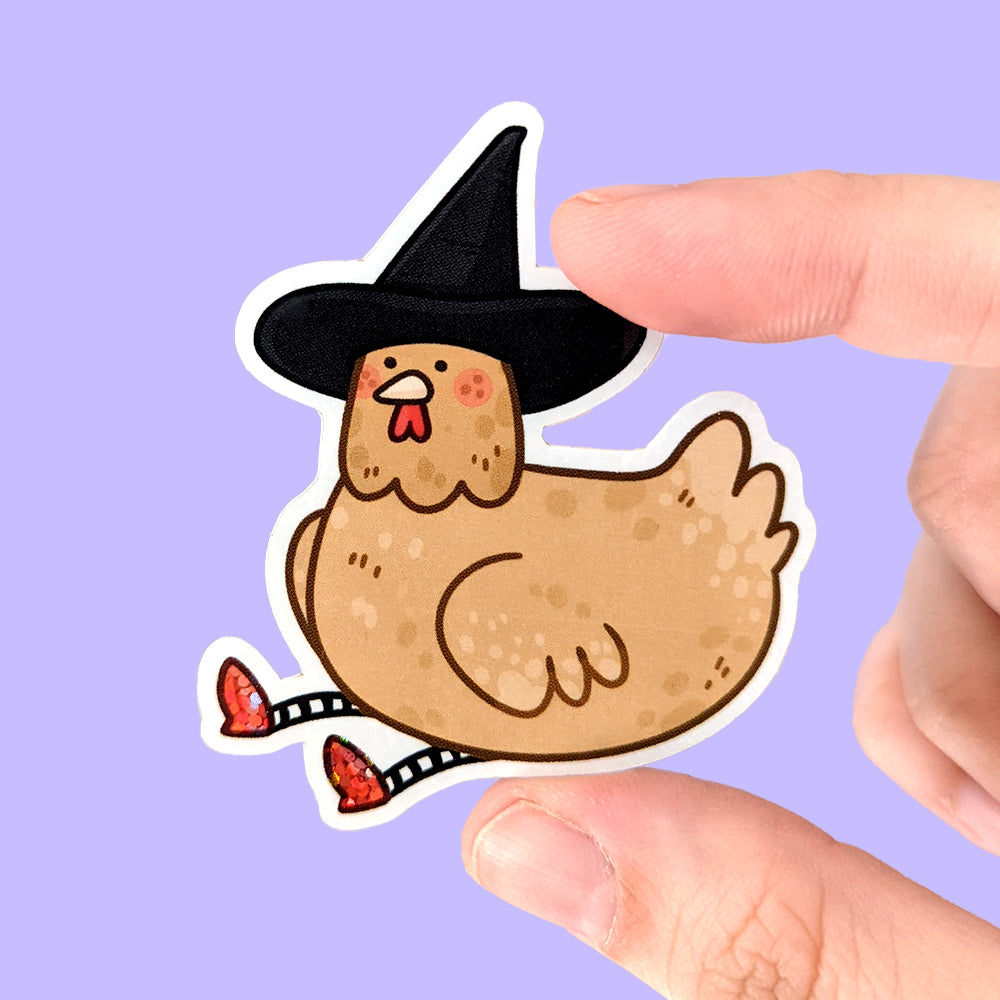 Chicken Witch of the West Vinyl Stickers