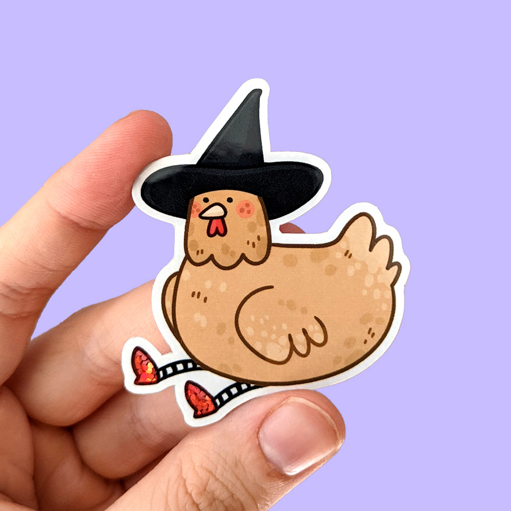 Chicken Witch of the West Vinyl Stickers