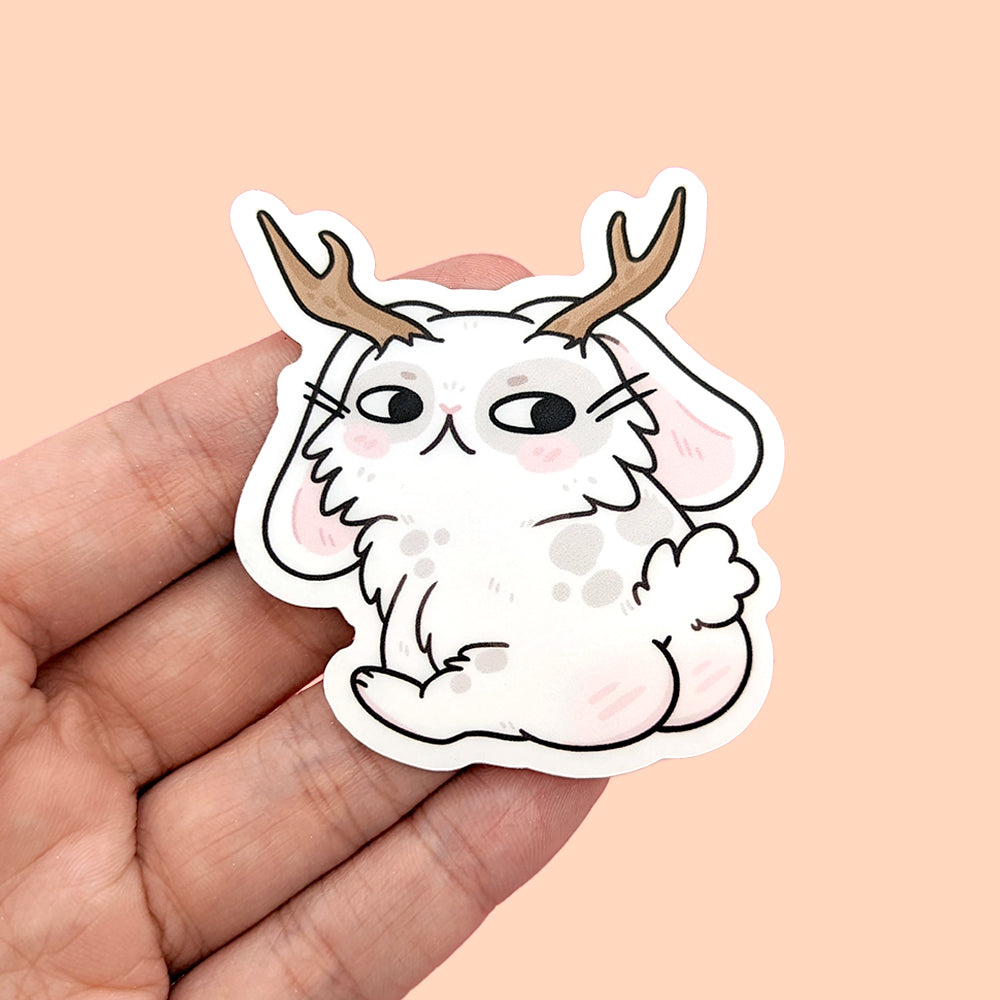 Thicc Jackalope Vinyl Sticker