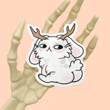 Thicc Jackalope Vinyl Sticker