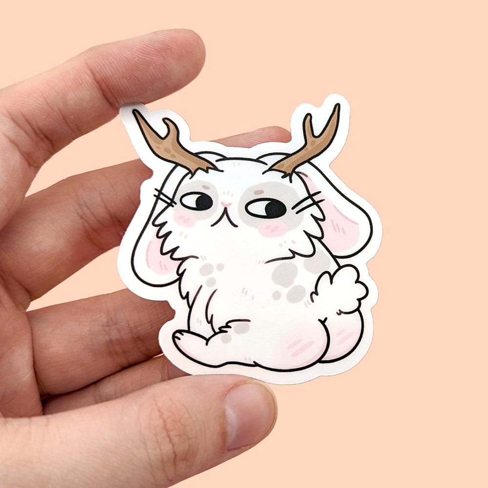 Thicc Jackalope Vinyl Sticker