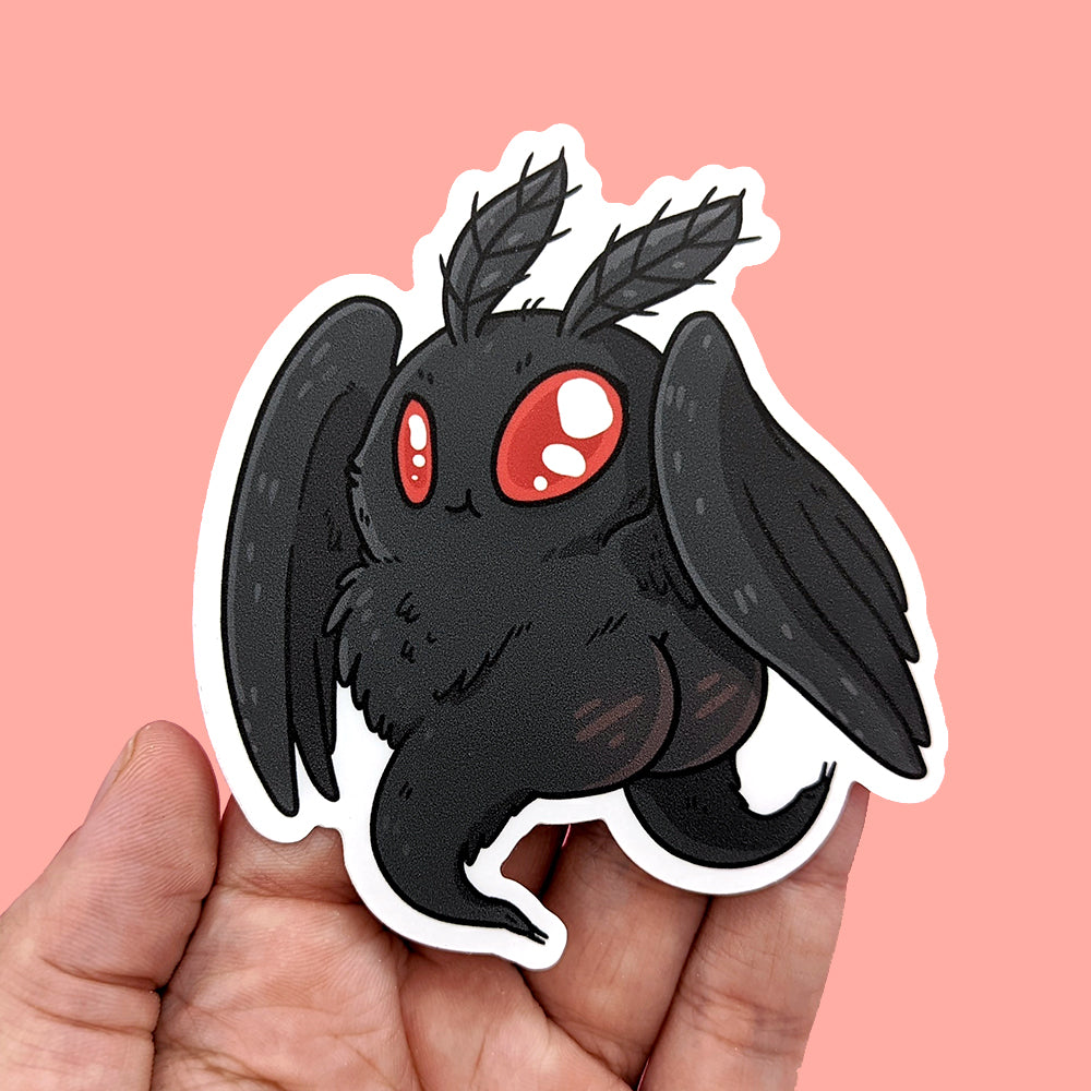 Thicc Mothman Vinyl Sticker