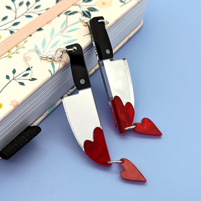 24HR PREORDER Love to Death (Drip) Dangle Earrings by Fox and Cactus