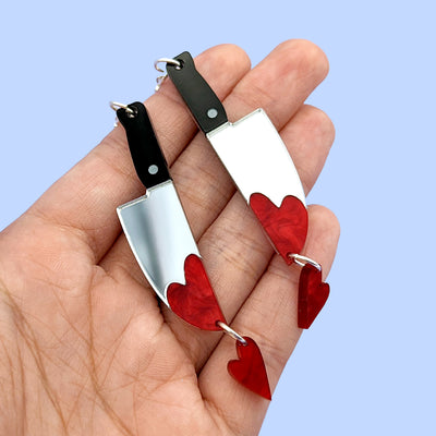 24HR PREORDER Love to Death (Drip) Dangle Earrings by Fox and Cactus