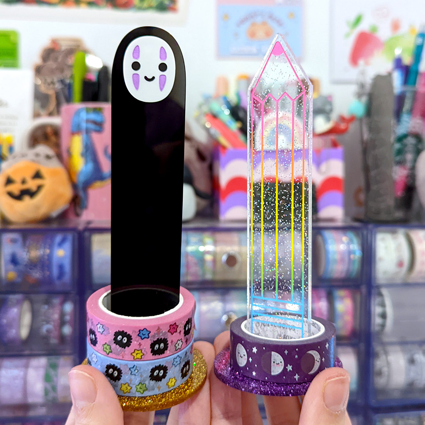 24HR PREORDER No Face Acrylic Washi Stand by Fox and Cactus