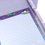 Space Cats VS. Unicorns A6 (4x6) Notepad by Fox and Cactus