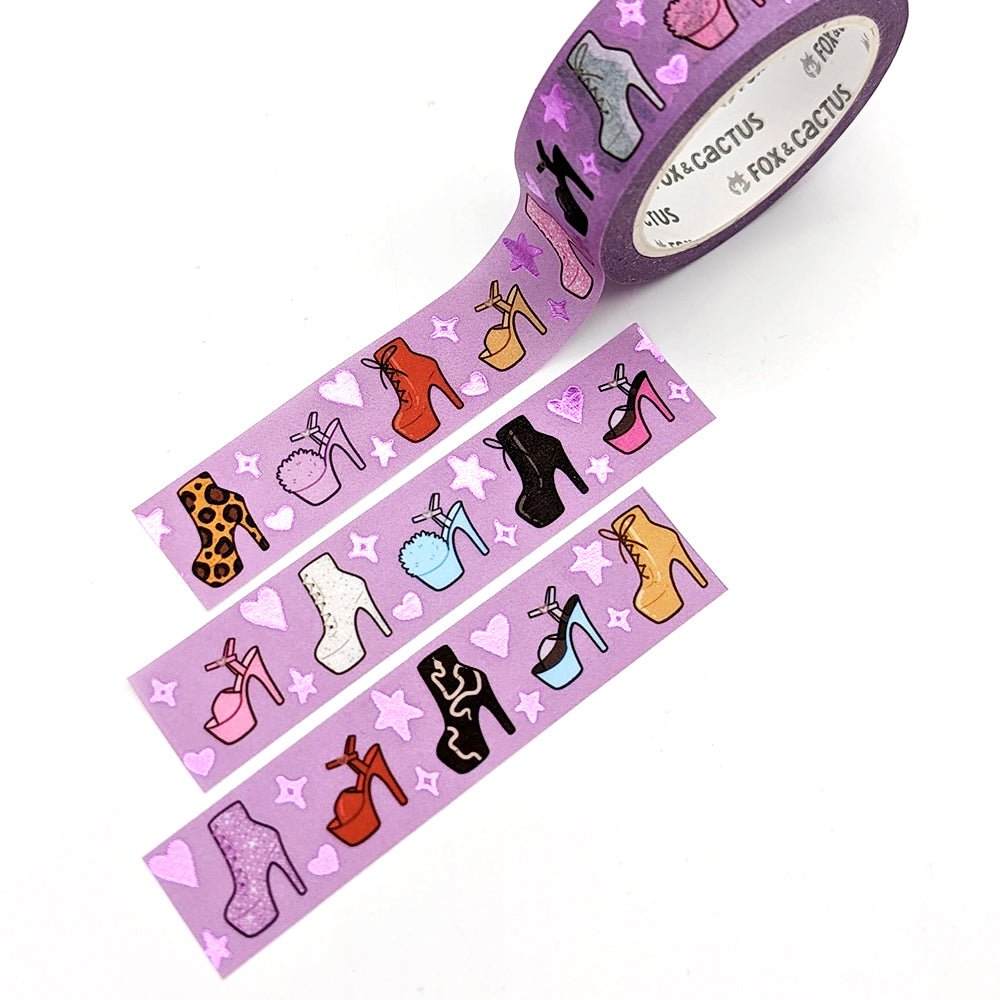 OMG Shoes Washi Tape (Purple Foil)