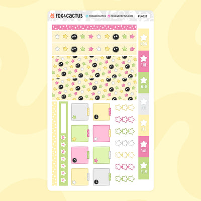 Sooted Away Hobonichi Weeks Sticker Kit by Fox and Cactus