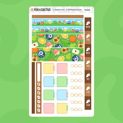 New Leaf Hobonichi Weeks Sticker Kit by Fox and Cactus