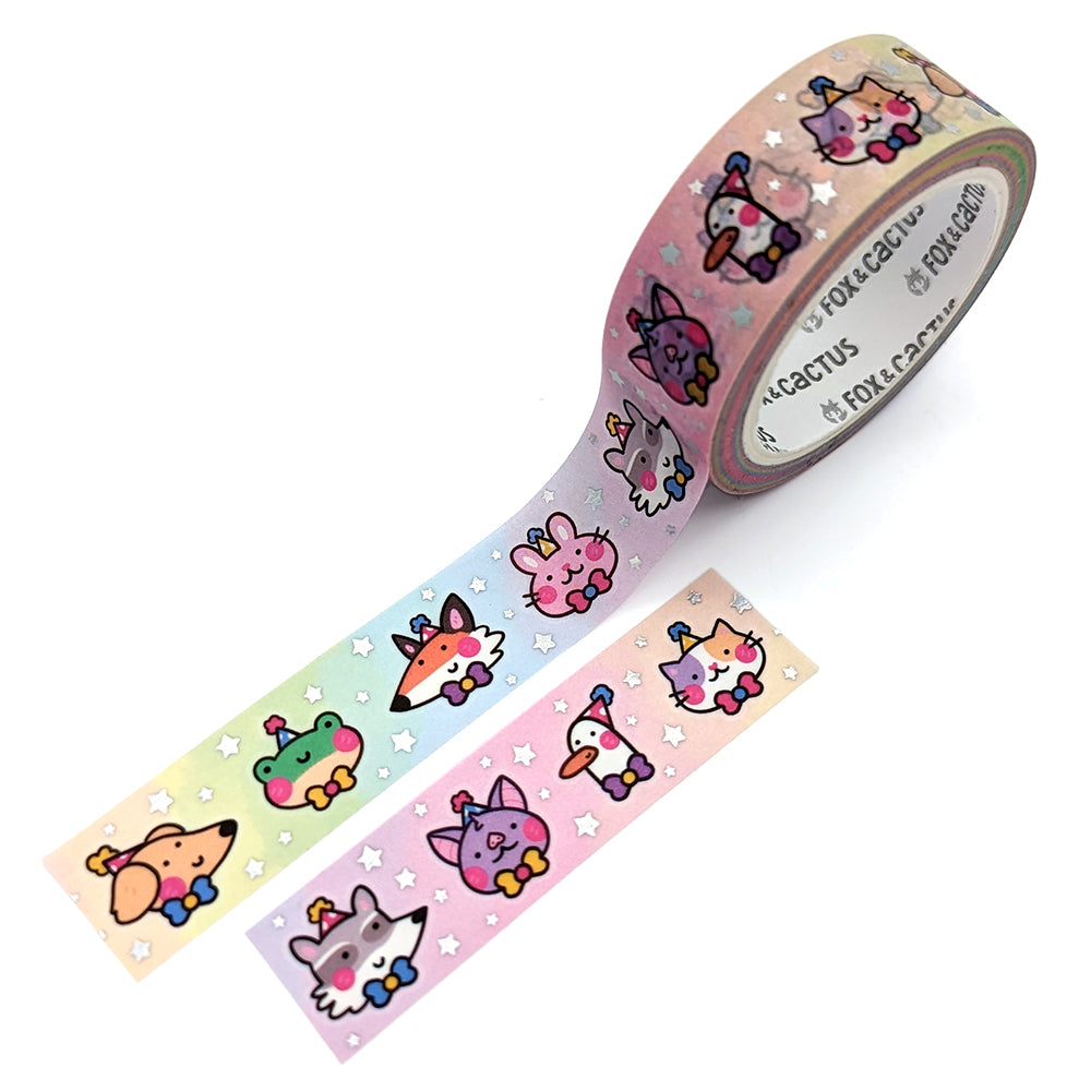 Party Animals Washi Tape (Holo Foil)