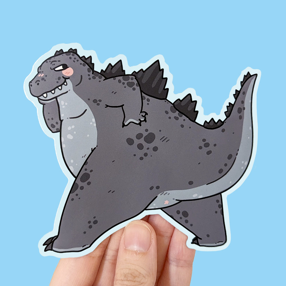 Thicc Daddy Godzilla Jumbo Vinyl Sticker