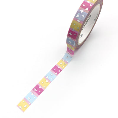 Rainbow Friends Sparkles Washi Tape (Holo Foil) by Fox and Cactus