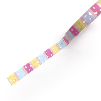 Rainbow Friends Sparkles Washi Tape (Holo Foil) by Fox and Cactus