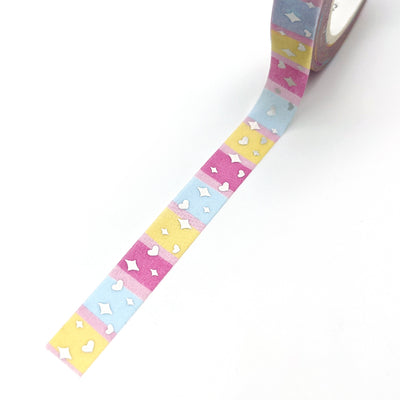 Rainbow Friends Sparkles Washi Tape (Holo Foil) by Fox and Cactus