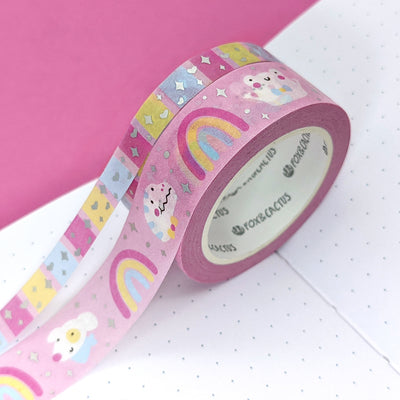 Rainbow Friends Washi Tape (Holo Foil) by Fox and Cactus