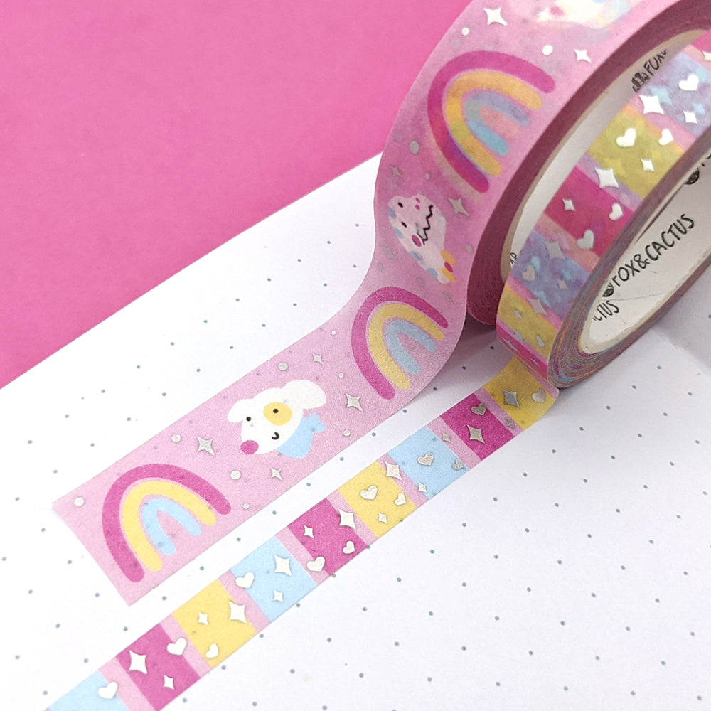 Rainbow Friends Washi Tape (Holo Foil) by Fox and Cactus