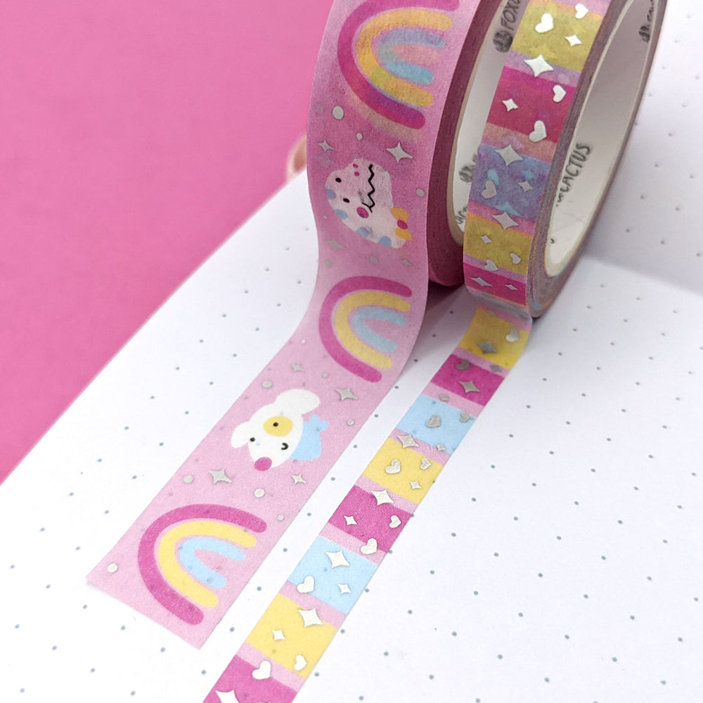 Rainbow Friends Washi Tape (Holo Foil) by Fox and Cactus