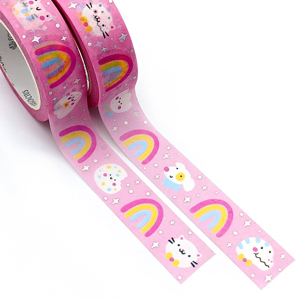 Rainbow Friends Washi Tape (Holo Foil) by Fox and Cactus