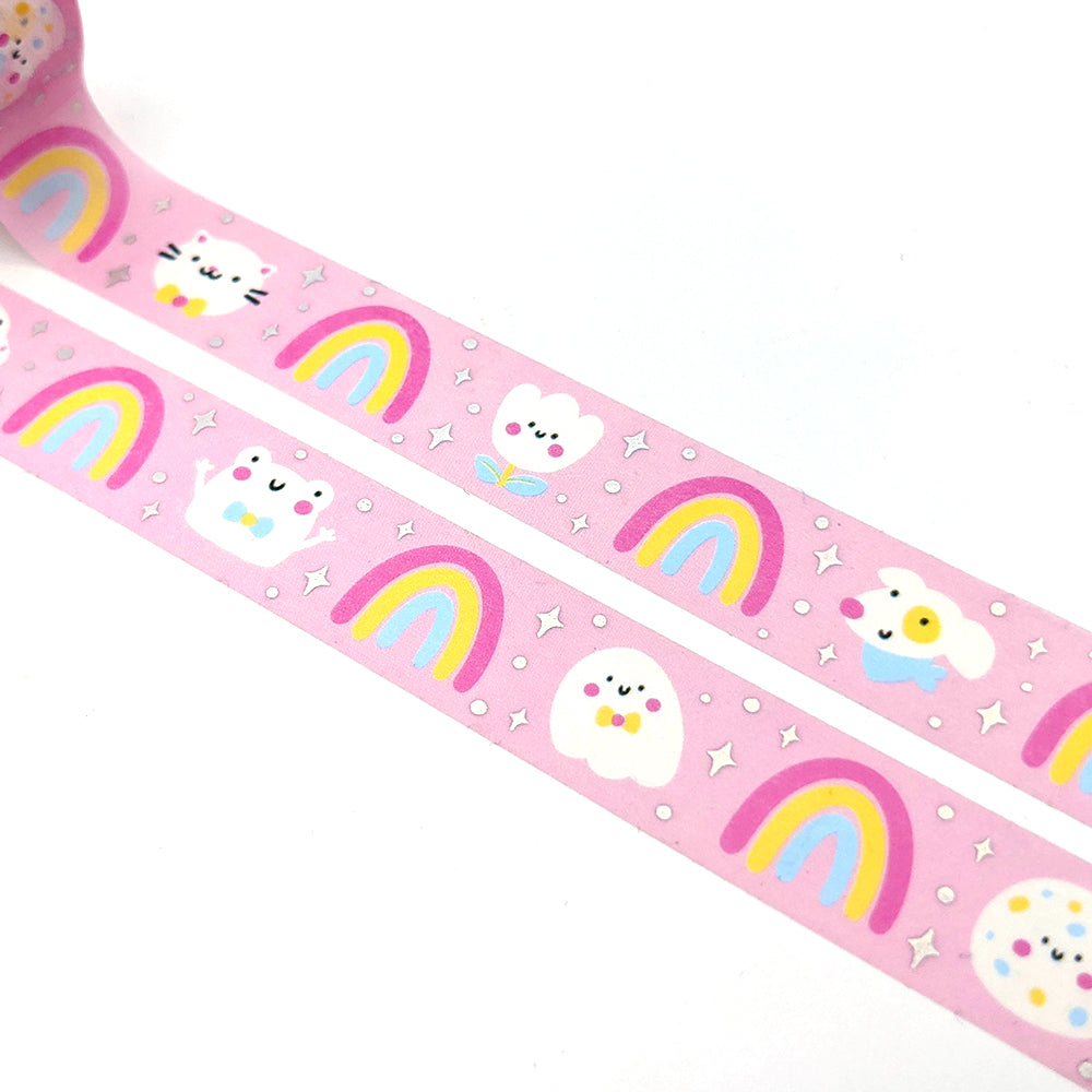 Rainbow Friends Washi Tape (Holo Foil) by Fox and Cactus