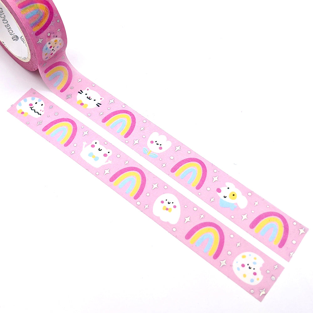 Rainbow Friends Washi Tape (Holo Foil) by Fox and Cactus