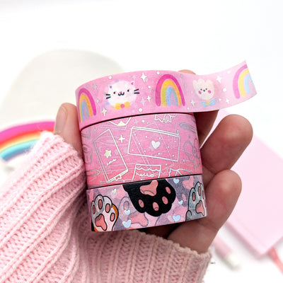 Rainbow Friends Washi Tape (Holo Foil) by Fox and Cactus