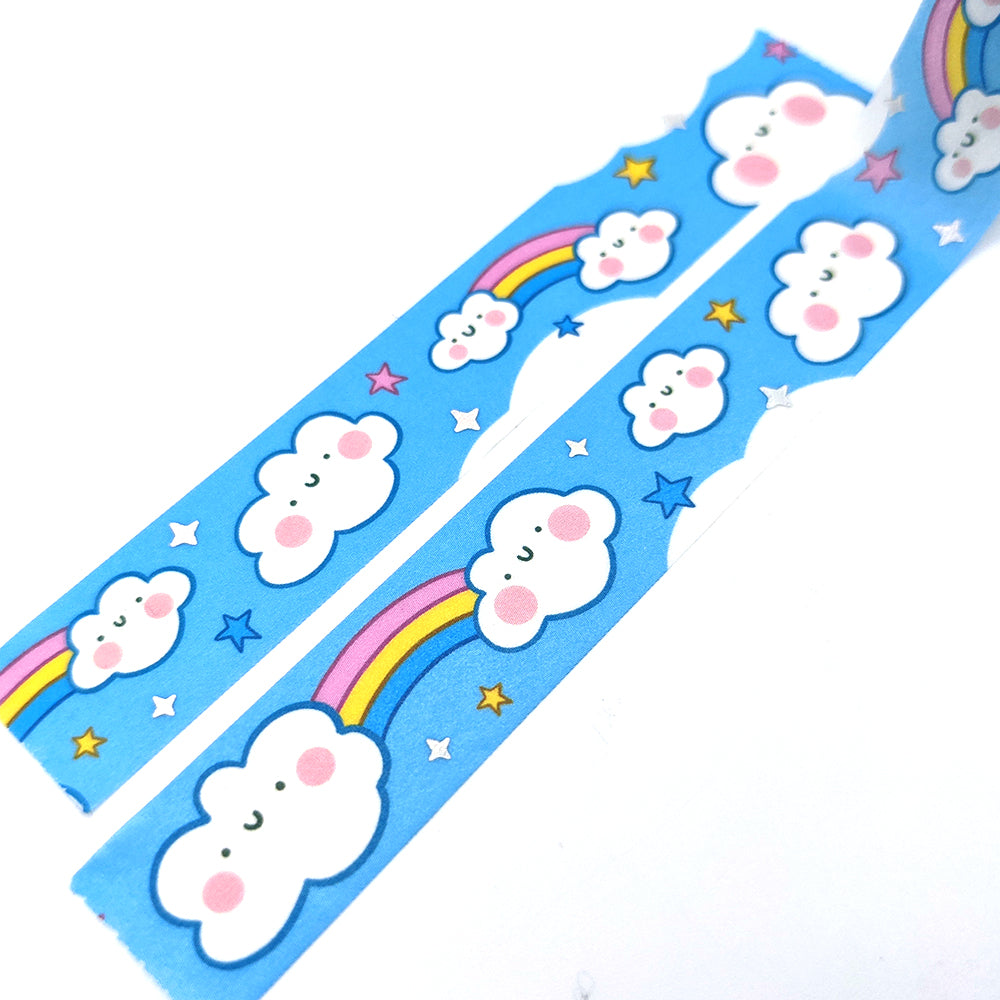 Cheery Clouds Washi Tape (Holo Foil)
