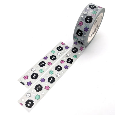 Soot Candy (Grey) Washi Tape (Holo Foil) by Fox and Cactus